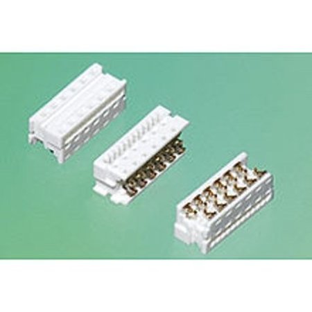 MOLEX Board Connector, 8 Contact(S), 2 Row(S), Female, 0.1 Inch Pitch, Idc Terminal, Guide Slot, White 903273308